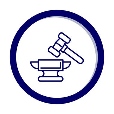 örs simgesi, vektör illüstrasyonu basit tasarım