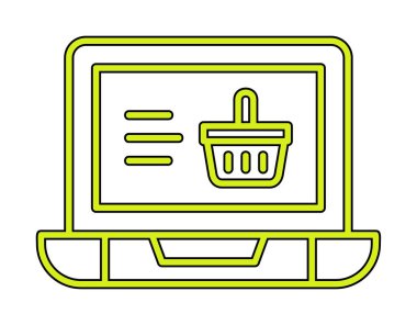 Projeniz için çevrimiçi alışveriş simgesi