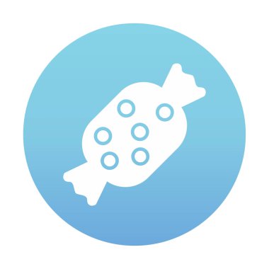 Şeker Web ikonu vektör illüstrasyonu