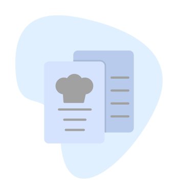 Menü web simgesi, vektör çizim