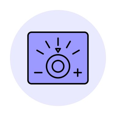 Loş simgenin vektör illüstrasyonu