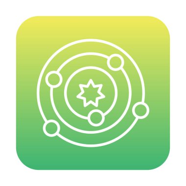 Güneş sistemi. Gezegenler Güneş 'in etrafında döner.