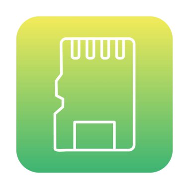 SD kart simgesi vektör illüstrasyonu 