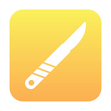 Cerrahi bıçak. Web simgesi basit illüstrasyon 