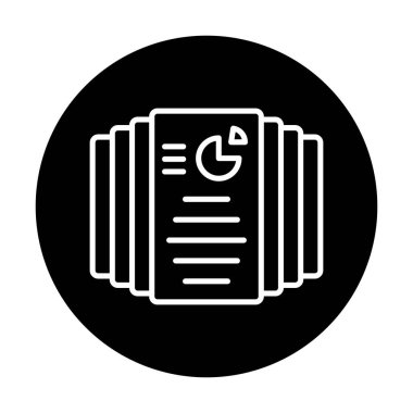 Görev Listesi web simgesi, vektör illüstrasyonu