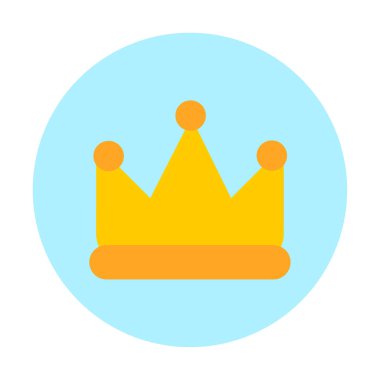 Taç vektör simgesi. Basit resimleme