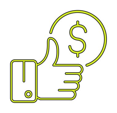 Basit En İyi Fiyat simgesi, vektör illüstrasyonu