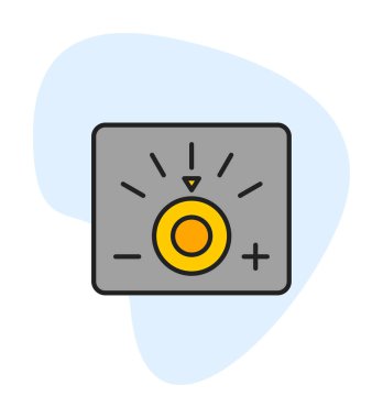 Loş simgenin vektör illüstrasyonu