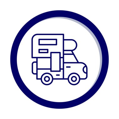 Kamp simgesi vektör illüstrasyonu