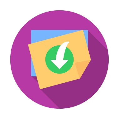  Dosya indir simgesi, vektör çizim