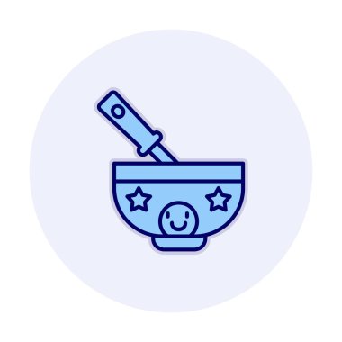 Bebek maması simgesinin vektör illüstrasyonu