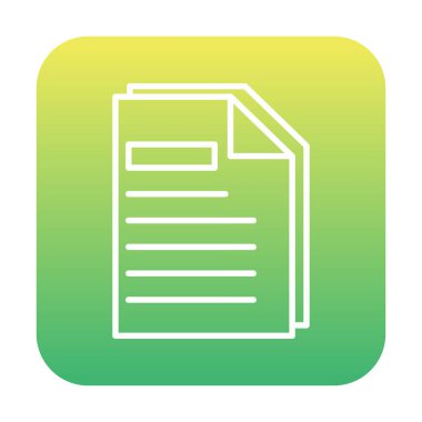 belge simgesi, vektör illüstrasyonu basit tasarım