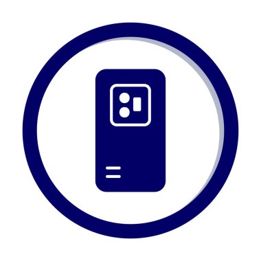 Mobil Arka Kamera simgesi, vektör illüstrasyon tasarımı