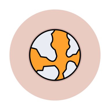 Dünya web simgesi vektör illüstrasyonu