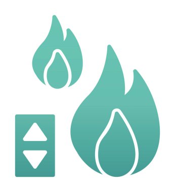 Sıcaklık Denetim simgesi, vektör resimleme 