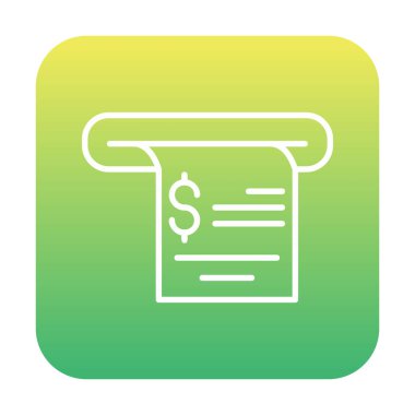 fatura simgesi, vektör illüstrasyonu basit tasarım