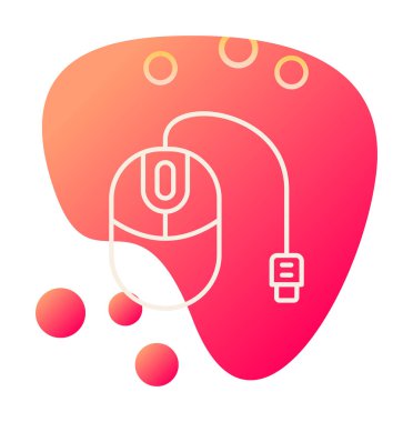 Fare simgesi, web basit illüstrasyonu