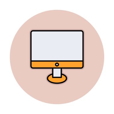 Ekran simgesi vektör illüstrasyonunu izle