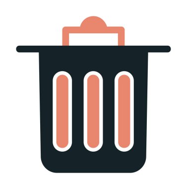 Çöp kutusu simgesi, Sembolü Sil, vektör illüstrasyonu