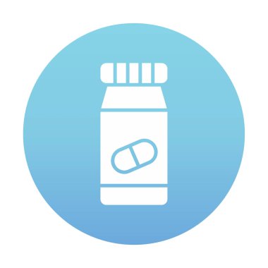 Hapları şişe simge vektör çizim