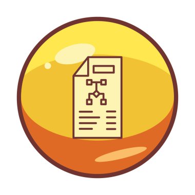 Dosya vektör simgesini çalıştır. Yazdırma, mobil ve web uygulamaları için kullanılabilir.