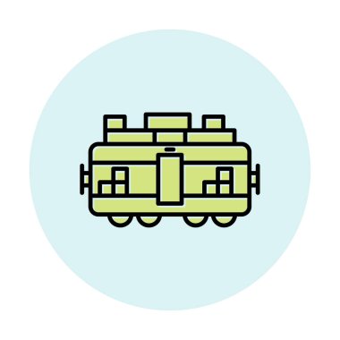 Tren kargosunun vektör çizimi