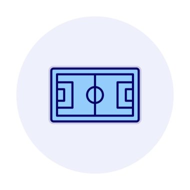 yaratıcı futbol sahası simgesi gösterimi