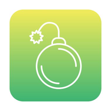 Bomba yassı ikon. vektör renk çizimi