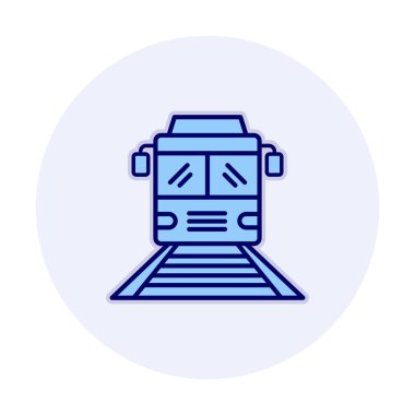 tren simgesi vektör illüstrasyonu 