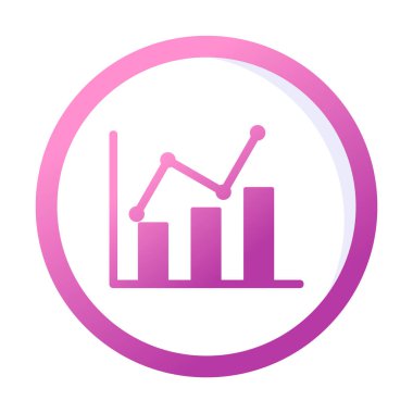 Grafik. Web simgesi basit illüstrasyon 