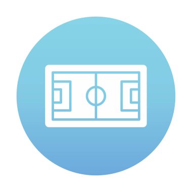 yaratıcı futbol sahası simgesi gösterimi