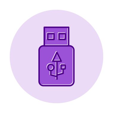 Web için usb flash simgesi.