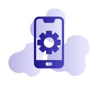 Mobil Ayar Simge vektör çizimi