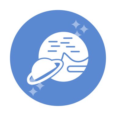 UFO simgesi vektör illüstrasyonu