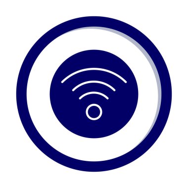 wifi simgesi, vektör illüstrasyonu basit tasarım