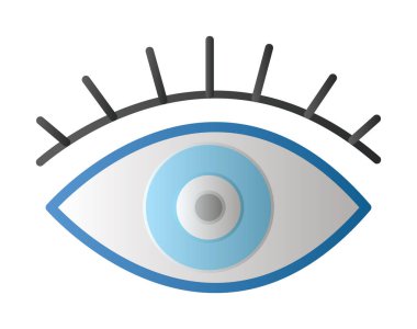 Göz simgesi, vektör illüstrasyon tasarımı 
