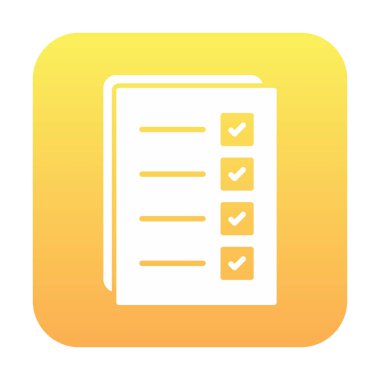 Kontrol listesi vektör illüstrasyonu