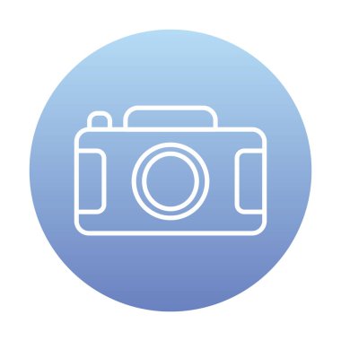 Kamera. Web simgesi basit illüstrasyon 