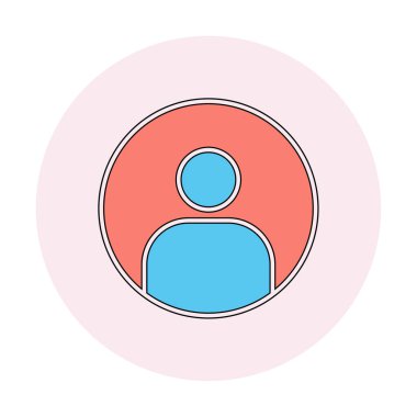 kullanıcı simgesi işaret vektörü çizimi 