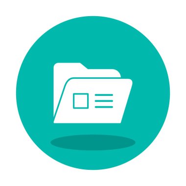 klasör renkli vektör simgesi 