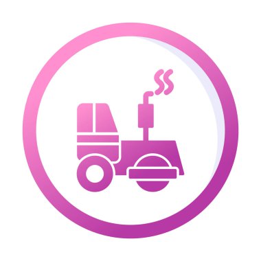 yol silindiri simgesi, modern vektör illüstrasyon tasarımı