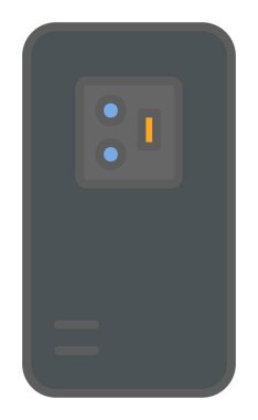 Mobil Arka Kamera simgesi, vektör illüstrasyon tasarımı