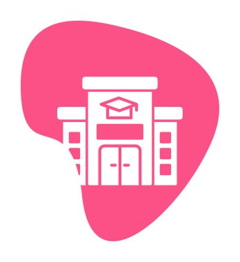 okul simgesi vektör illüstrasyonu