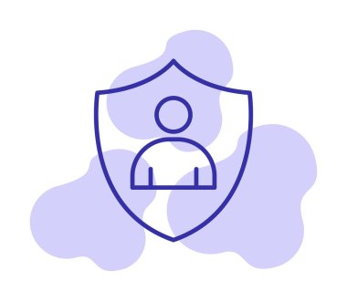 Hesap koruma simgesi vektör illüstrasyonuName