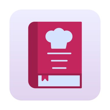 Şef kitap ikonu vektör illüstrasyonu 