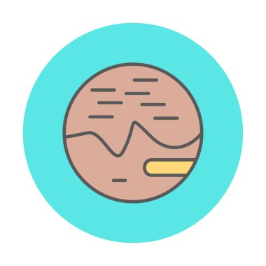 Gezegenler simgesi, vektör illüstrasyonu