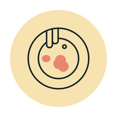 Kirli tabak simgesinin vektör çizimi