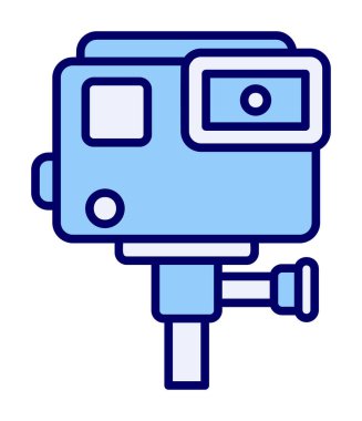 Eylem kamerası vektör illüstrasyonuName