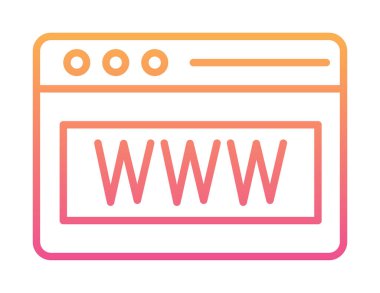 Web tarayıcı simgesi, vektör çizim