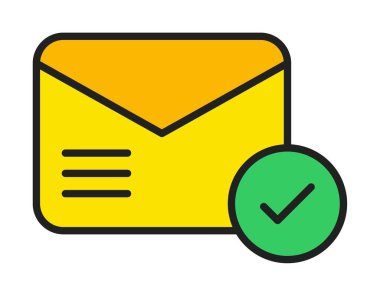 e- posta iletimi simge vektör illüstrasyonu